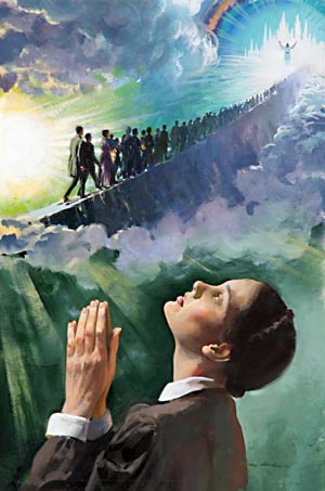 In Ellen White's first vision she was shown a narrow path on which God's people were traveling to heaven.