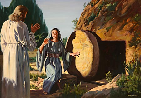 "Woman, why weepest thou? whom seekest thou?"