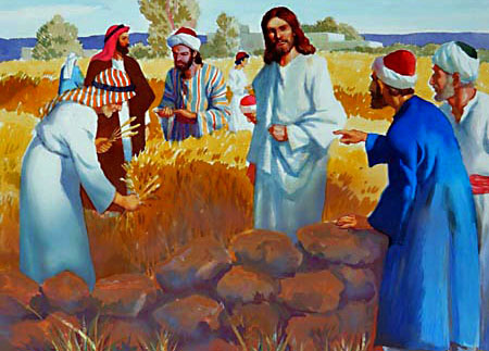 The spies complained to Jesus, saying, "Behold, Thy disciples do that which is not lawful to do upon the Sabbath day."