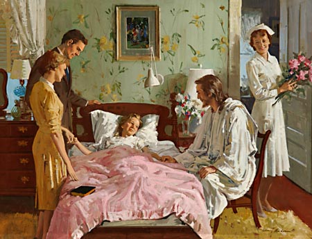 The Christian nurse, while administering treatment for the restoration of health, will pleasantly and successfully draw the mind of the patient to Christ, the healer of the soul as well as of the body.