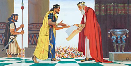 When his son Solomon became king, David handed over to him the plans for a new temple.