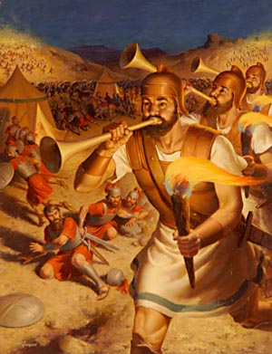 What would happen today if men fought in war the same way Gideon fought the Midianites?