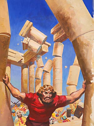 In what way was Samson one of the weakest men who ever lived?