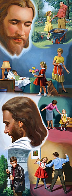 The child who loves his parents will show that love by willing obedience; but the selfish, ungrateful child seeks to do as little as possible for his parents, while he at the same time desires to enjoy all the privileges granted to the obedient and faithful. The same difference is seen among those who profess to be children of God.
