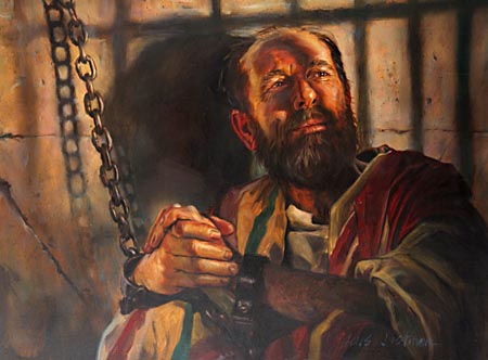 At the house of a disciple in the city of Troas, Paul was again seized, and from this place he was hurried away to his final imprisonment—a gloomy dungeon, there to remain, chained night and day, until he should finish his course.