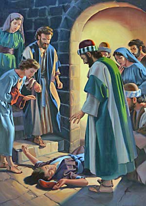 Above the sound of mourning and lamentation the apostle's voice was heard, saying, "Trouble not yourselves, for his life is in him."