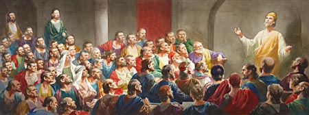 Paul now gave his brethren an account of his labors since he parted with them four years before, and "declared particularly what things God had wrought among the Gentiles by his ministry."